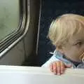 Fred on the train, Camping with Trains, Yaxham, Norfolk - 29th August 2010