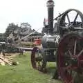 A traction engine does some sawing, The Eye Show, Palgrave, Suffolk - 30th August 2010