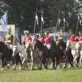 Welsh horses parade around the ring, The Eye Show, Palgrave, Suffolk - 30th August 2010