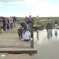 Crabbers on the bridge, A Trip to Walberswick, Suffolk - 12th September 2010