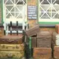 Piles of vintage luggage, A 1940s Steam Weekend, Holt and Sheringham, Norfolk - 18th September 2010