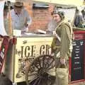 Clive gets ice creams, A 1940s Steam Weekend, Holt and Sheringham, Norfolk - 18th September 2010