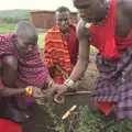 The men all get involved, Maasai Mara Safari and a Maasai Village, Ololaimutia, Kenya - 5th November 2010