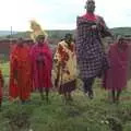 Jumping is part of the wedding ritual, Maasai Mara Safari and a Maasai Village, Ololaimutia, Kenya - 5th November 2010