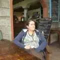Isobel in a pizza café, Narok to Naivasha and Hell's Gate National Park, Kenya, Africa - 5th November 2010