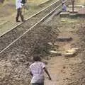 A small boy desperately runs after the train, Long Train (not) Runnin': Tiwi Beach, Mombasa, Kenya - 7th November 2010