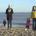 Ellie, Amelia and Suzanne, A Trip to Thorpeness, Suffolk - 9th January 2011