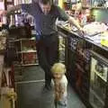 Fred explores behind the bar, Fred Visits The Swan, Brome, Suffolk - 5th February 2011