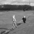 Fred chases a girl he thinks is Lucy. The girl flees, Eye Say No To Waste!, Eye Airfield, Suffolk - 27th February 2011