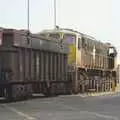 A CIE Class 141 loco rumbles across East Wall Road, A Week in Monkstown, County Dublin, Ireland - 1st March 2011