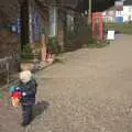 Fred roams around with a bucket, A Trip To The Coast, Walberswick, Suffolk - 20th March 2011