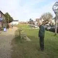 Grandad roams around on the green at Walberswick, A Trip To The Coast, Walberswick, Suffolk - 20th March 2011