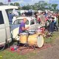 Some dude plays outdoor drums, TouchType at Cubana, BSCC at Gislingham, and Tas Pide, London and Suffolk - 12th June 2011