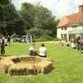 Straw bales in Sue Prior's garden, The BBs at New Buckenham, and a Village Fête, Brome, Suffolk - 10th July 2011