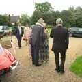 Rob greets some more guests, Rob and Wilma's Wedding, Thornham and Thrandeston, Suffolk - 6th August 2011