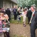 Outside the church, Rob and Wilma's Wedding, Thornham and Thrandeston, Suffolk - 6th August 2011