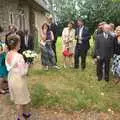 More milling around outside, Rob and Wilma's Wedding, Thornham and Thrandeston, Suffolk - 6th August 2011