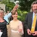 A confetti moment, Rob and Wilma's Wedding, Thornham and Thrandeston, Suffolk - 6th August 2011