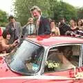 It's a paparazzi moment as Rob gets in, Rob and Wilma's Wedding, Thornham and Thrandeston, Suffolk - 6th August 2011