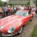 A final view of the Jaguar before it drives off, Rob and Wilma's Wedding, Thornham and Thrandeston, Suffolk - 6th August 2011