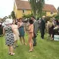 Guests in the garden, Rob and Wilma's Wedding, Thornham and Thrandeston, Suffolk - 6th August 2011