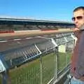 Ben surveys the track, TouchType at Silverstone, Northamptonshire - 22nd October 2011