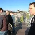 Ben and Chris watch the action, TouchType at Silverstone, Northamptonshire - 22nd October 2011