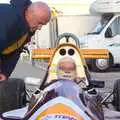 Paul gets ready for the second race, TouchType at Silverstone, Northamptonshire - 22nd October 2011