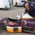 Paul is pushed back to the pits, TouchType at Silverstone, Northamptonshire - 22nd October 2011