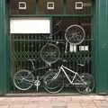 An interesting way of parking bikes, TouchType does Nandos, Southwark Arches, London - 29th November 2011