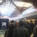 The train is packed with two loads of passengers, A TouchType Christmas, Southwark, London - 15th December 2011