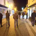 The lads walk down Mere Street, The Boy Phil's Leaving Curry, Spice Cottage, Diss - 25th February 2012