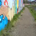 Graffiti wall stretches along the Gipping, Riverside Graffiti, Ipswich, Suffolk - 1st April 2012