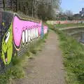 Pink toothy graffiti, <a href='/images/2012/2012-02-01FebruaryMisc/14'>like at Liverpool Street</a>, Riverside Graffiti, Ipswich, Suffolk - 1st April 2012