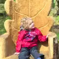 Fred on a carved wooden throne, The BBs at BOCM Paul's Pavilion,and a Thornham Walk, Burston and Thornham - 22nd April 2012