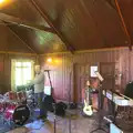 Henry starts on his cymbals, The BBs at BOCM Paul's Pavilion,and a Thornham Walk, Burston and Thornham - 22nd April 2012