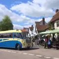 A 1956 coach rocks up with a load of Essex geezers, The BSCC Cycling Weekend, The Swan Inn, Thaxted, Essex - 12th May 2012