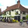Spammy and Jill head off from the Fox, The BSCC Cycling Weekend, The Swan Inn, Thaxted, Essex - 12th May 2012