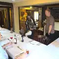 Alan and Jill are ready for dinner, The BSCC Cycling Weekend, The Swan Inn, Thaxted, Essex - 12th May 2012