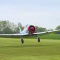 The Harvard is off the grass, A Few Hours at Hardwick Airfield, Norfolk - 20th May 2012