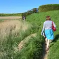 Isobel walks along a path, The BSCC at Needham, and a Birthday By The Sea, Cley, Norfolk - 26th May 2012