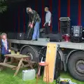 At Roydon, The BBs set up, The BBs at the White Hart, Roydon, Norfolk - 1st June 2012