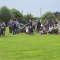 A crowd assembles for the sports day, Fred's Sports Day and Other Stories, Palgrave, Suffolk - 2nd June 2012