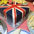 A Union Flag cake, The Queen's Diamond Jubilee Weekend, Eye and Brome, Suffolk - 4th June 2012