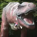 A T-Rex with Jubilee bunting on, Another Trip to Banham Zoo, Banham, Norfolk - 6th June 2012
