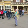 Our tour guide rounds us up, TouchType does Bletchley Park, Bletchley, Bedfordshire - 20th July 2012