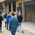 We head back via the salubrious back entrance, A TouchType Office Fire Drill, Southwark Bridge Road, London - 6th October 2012