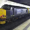 Class 37 37423 and Caroline on platform 11, Demolition of the Bacon Factory, and Railway Dereliction, Ipswich and London - 5th March 2013