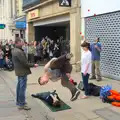 A jumper in mid air, A Very Random Norwich Day, and The BBs at Laxfield, Norfolk and Suffolk - 13th April 2013