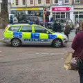 A police car does a drive by, A Very Random Norwich Day, and The BBs at Laxfield, Norfolk and Suffolk - 13th April 2013